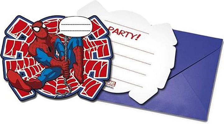 Image du produit Spiderman Invitations (paquet de 6) (6 pcs)