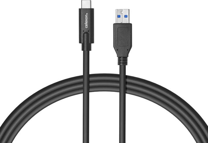 Actual product image Celexon USB-C auf USB-A Kabel - USB 3.2 Gen 2x1 1,0m, schwarz (1 m, USB 3.2 Gen 2)