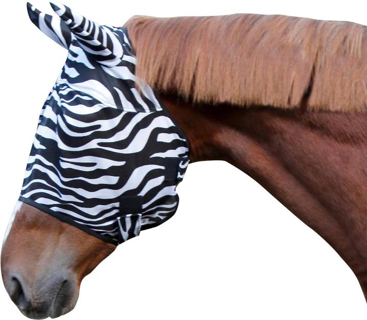 Produktbild Kerbl Fliegenschutzmaske Zebra mit Ohrenschutz 326114