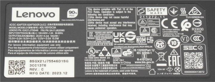 Image du produit Lenovo AC Adapter (100 W)
