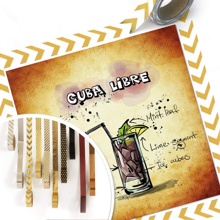 Actual product image Trenddeko Cuba Libre - Recipe (30 x 30 cm)