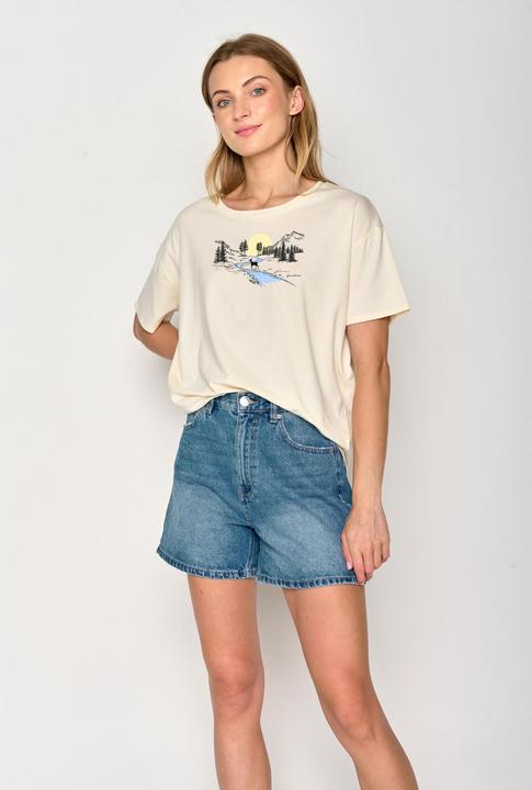 Produktbild Greenbomb Women's Nature Deer River Feel T-Shirt (XL)