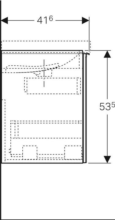 Image du produit Geberit 500.616.16.1 (89 x 41.5 x 53.5 cm)