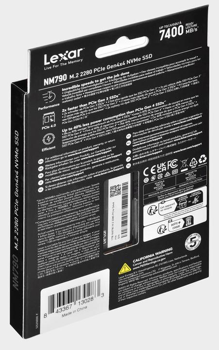 Image du produit Lexar NM790 (1000 Go, M.2 2280)