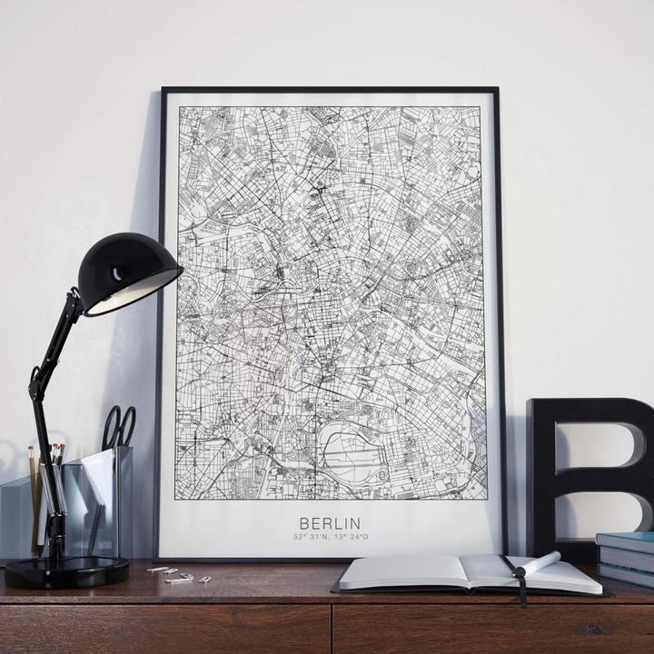 Produktbild Trenddeko Stadtplan Berlin (40 x 30 cm)