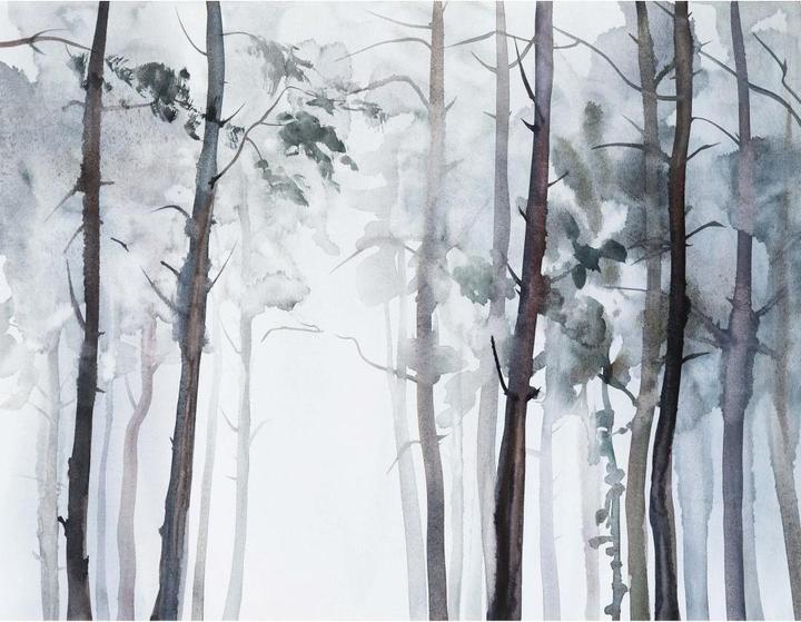 Actual product image Trenddeko Watercolor forest (144 x 260 cm)
