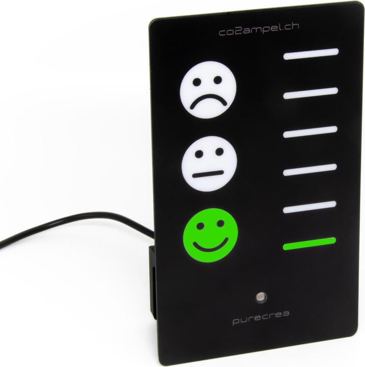 Produktbild Purecrea CO2-Ampel mit Smileys und Balkenanzeige