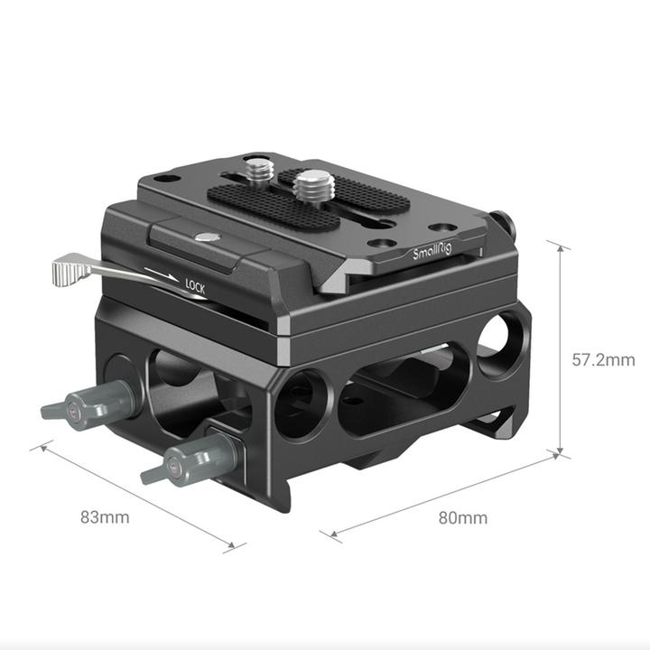 Actual product image SmallRig Lightweight Baseplate with Dual 15mm Rod Clamp (Various video accessories)