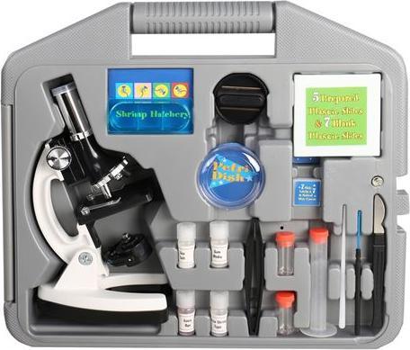 Actual product image Byomic Beginner's microscope set 100, 400 and 900x with case