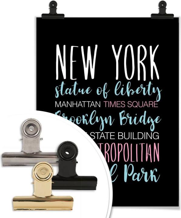 Actual product image Trenddeko New York words (24 x 30 cm)