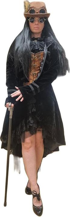 Image du produit Fasnachts-Bazar Manteau fantaisie femme, velours avec capuche (3XL)