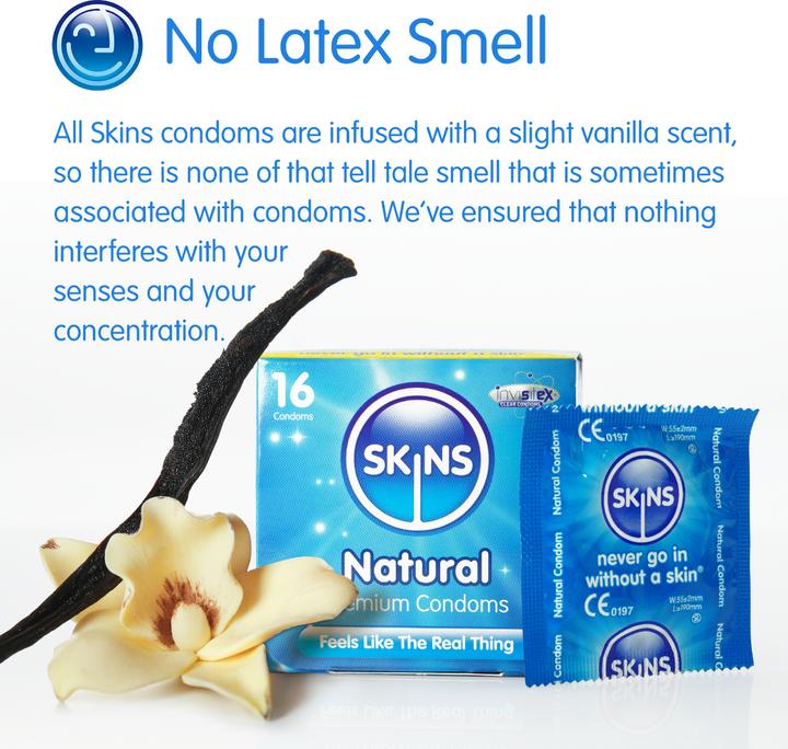 Produktbild Skins Natural Condoms classic condoms 4pcs. (4 Stk.)