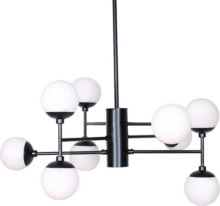 Actual product image DKD Home Decor Ceiling lamp Crystal Black (76.2 x 76.2 x 40.64 cm)