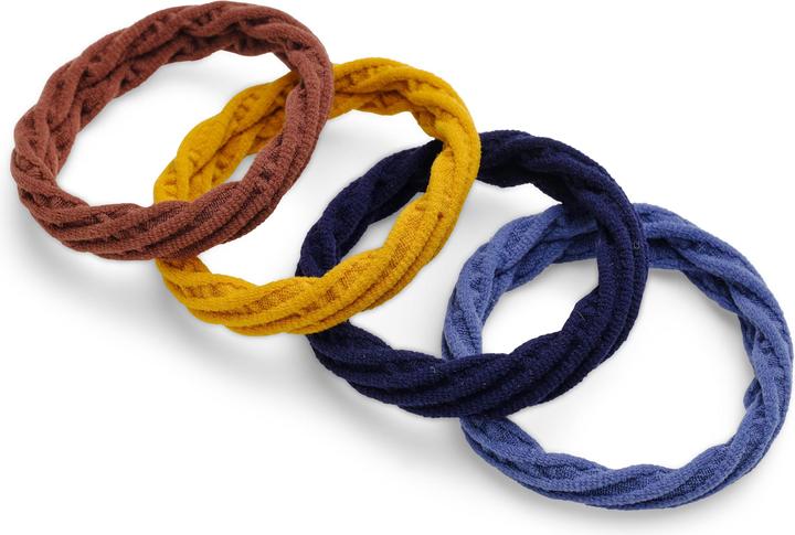 Produktbild Body Mind Soul Haargummi Yoga curry/blau 4 Stück (Haargummi)