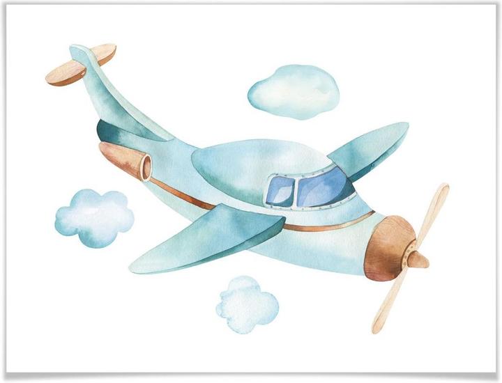Produktbild Trenddeko Kvilis - Das Flugzeug (50 x 40 cm)