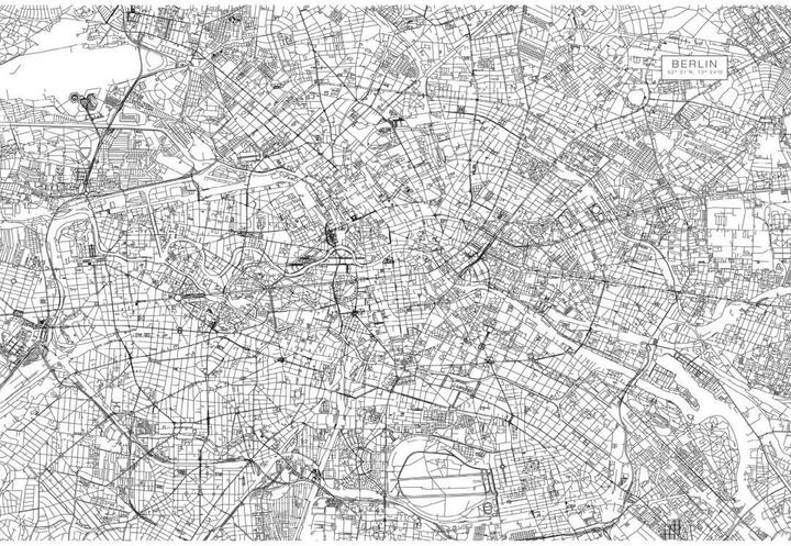 Actual product image Trenddeko Berlin city map (432 x 300 cm)