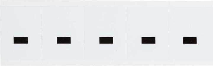 Actual product image Brady B-946, 9714-DSH, vinyl, black on white, inscription: - (hyphen), 46 x 57mm, font h