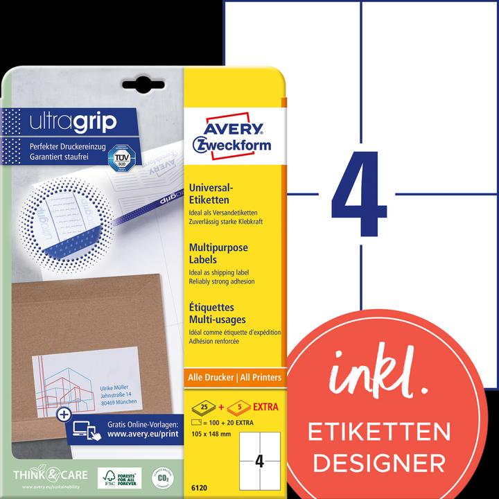 Produktbild Avery Universal-Etiketten