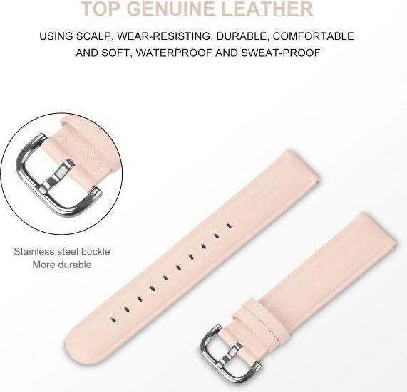 Image du produit Beline pasek Watch 20mm Elegance różowy/pink (20 mm, Cuir biologique)