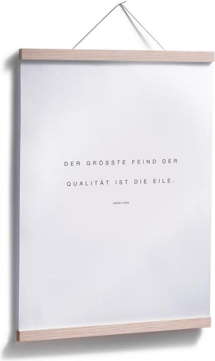 Produktbild Trenddeko Der grösste Feind der Qualität ist die Eile (60 x 80 cm)