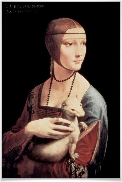 Immagine prodotto Trenddeko da Vinci - La dama con l'ermellino (90 x 140 cm)