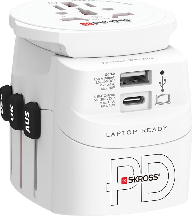 Skross PRO Light USB AC45PD World