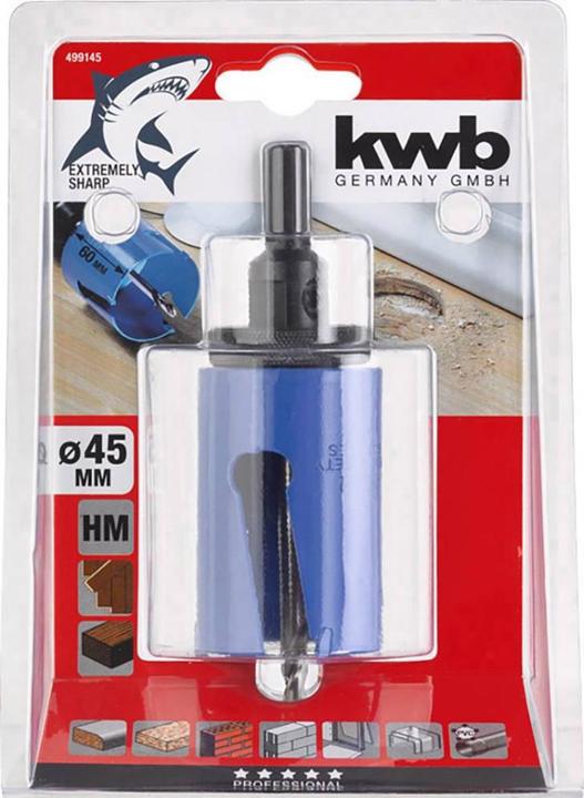 Image du produit kwb Scies cloches à mises rapportées en métal dur (45 millimètres)