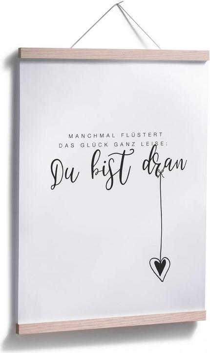 Produktbild Trenddeko Manchmal flüstert das Glück ganz leise (30 x 40 cm)