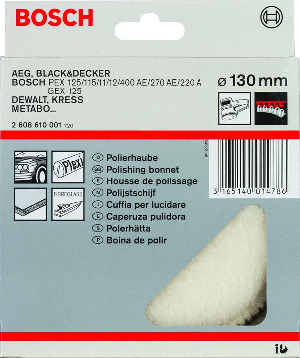 Image du produit Bosch Professional Zubehör Lamb wool hood for orbital sander 2608610001