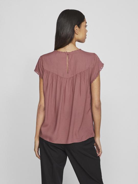 Actual product image Vila Detailed top with short sleeves (40)