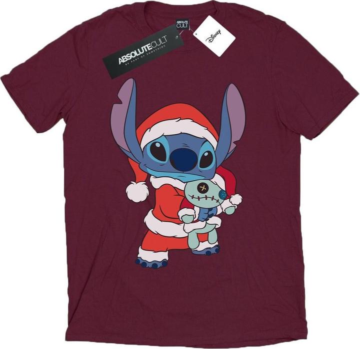 Actual product image Disney Mens Lilo And Stitch Stitch Christmas T-Shirt (M)