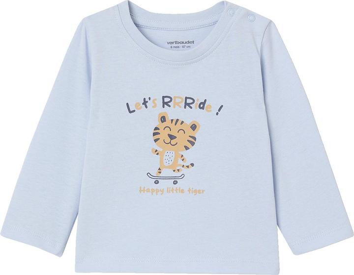 Produktbild Vertbaudet 2er-Pack Baby Shirts BASIC, Print & Streifen (68)