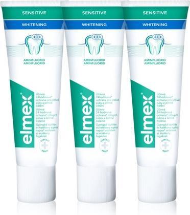 Elmex Whitening Sensitiv e Tooth Whitening Toothpaste 3 x 75 ml (75 ml)