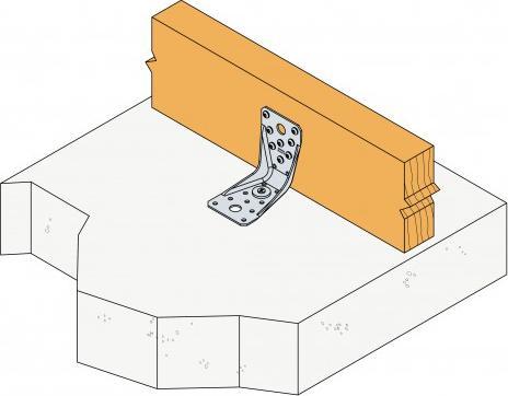 Image du produit Simpson Sst Raccord d'angle ABR ABR100 100 x 100x90mm Nombre de trous24/2/1 S.2 mm ETA-06/0106 (Connecteur coudé, 50 pcs)