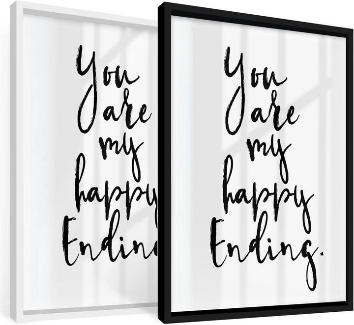 Actual product image Trenddeko You are my happy ending (40 x 50 cm)