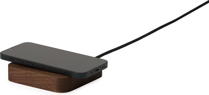 Actual product image Oakywood Charging Pad (OakyBlocks) - wooden wireless charger - color Walnut -