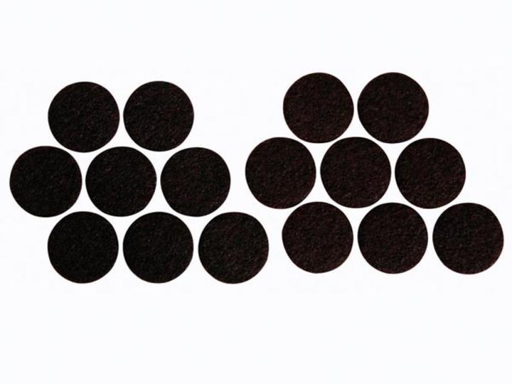 Actual product image Perel FELT GUIDE - ROUND 25 mm - 16 pcs. (Felt gliders, 16 Piece)