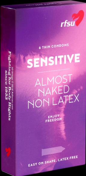 rfsu Sensitive» (Almost Naked) 6 latexfreie Kondome für ein noch besseres Gefühl (6 Stk.)