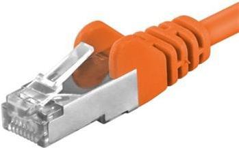 Actual product image PremiumCord Patch cable CAT6a S-FTP, RJ45-RJ45, AWG 26/7 5m orange (S/FTP, CAT6a, 5 m)