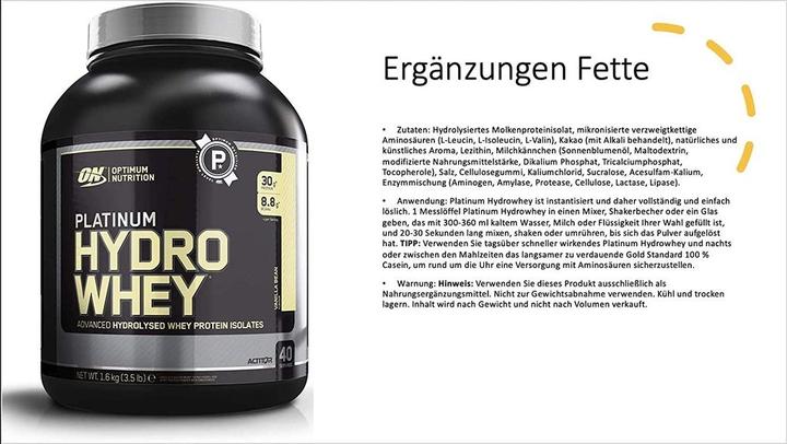 Produktbild Optimum Nutrition Platinum HydroWhey (Schokolade, 1 Stk., 1600 g)