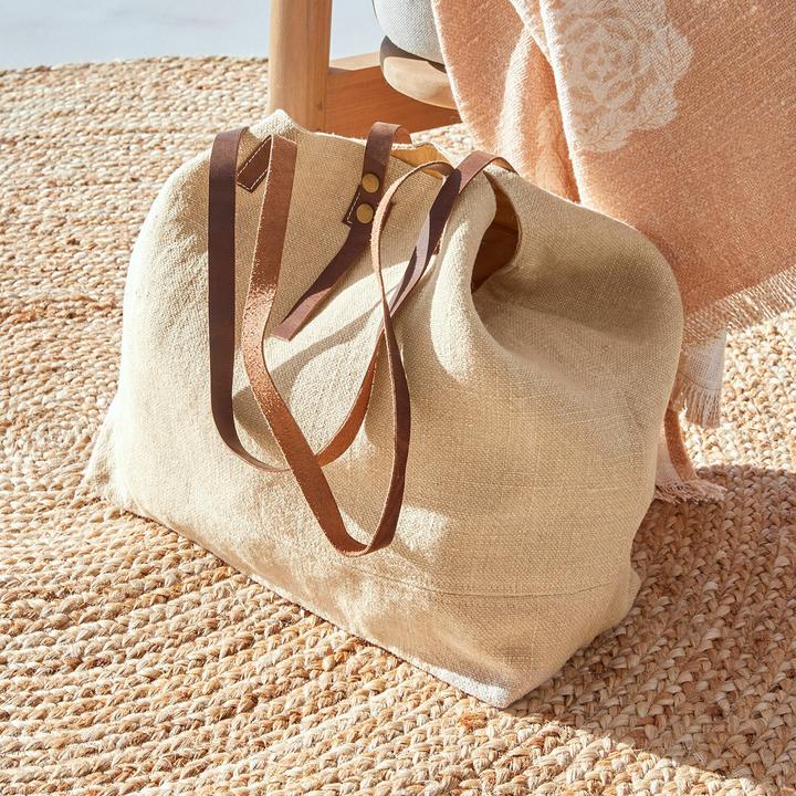 Produktbild Loberon Tasche Morentina beige/braun