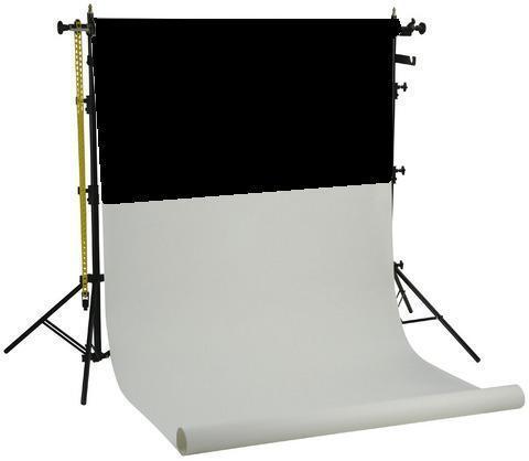 Produktbild Falcon Eyes Hintergrundsystem SPK-2 inkl. 2 Rollen Schwarz/Weiss 1,35x11 m (135 cm, 1100 cm)