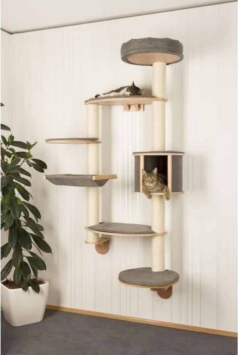 Image du produit Kerbl Arbre à chat mural Dolomit XL Tofana (185 cm, Gris)