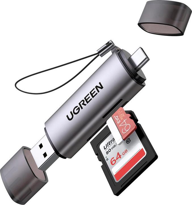 Actual product image Ugreen USB-C and USB-A - TF SD 3.0 (USB, USB-C)