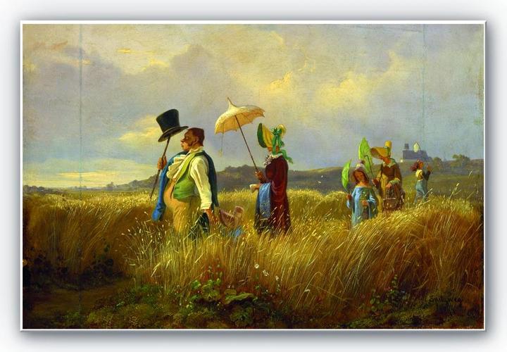 Produktbild Trenddeko Spitzweg - Der Sonntagsspaziergang (60 x 40 cm)