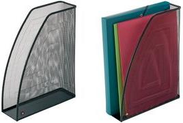 Actual product image Alba Mesh file, DIN A4, made of wire metal, black Dimensions: (W)260 x (D)80 x (H)335 mm (A4)
