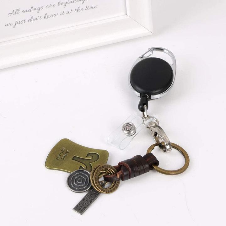 Immagine prodotto Werkstein Anti-Lost Key-Bak Schlüsselanhänger mit Gürtelclip + Kartenhalter 3er Set
