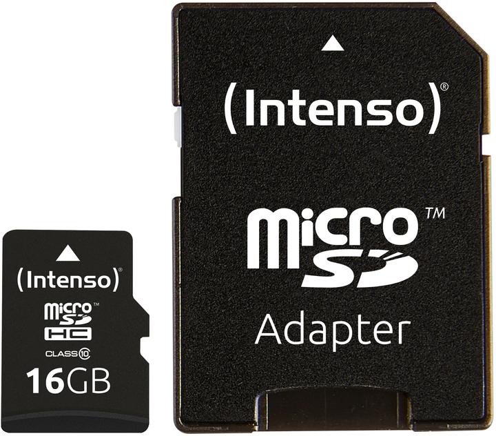 Actual product image Intenso microSD Class 10 (16 GB, microSDHC, U1)
