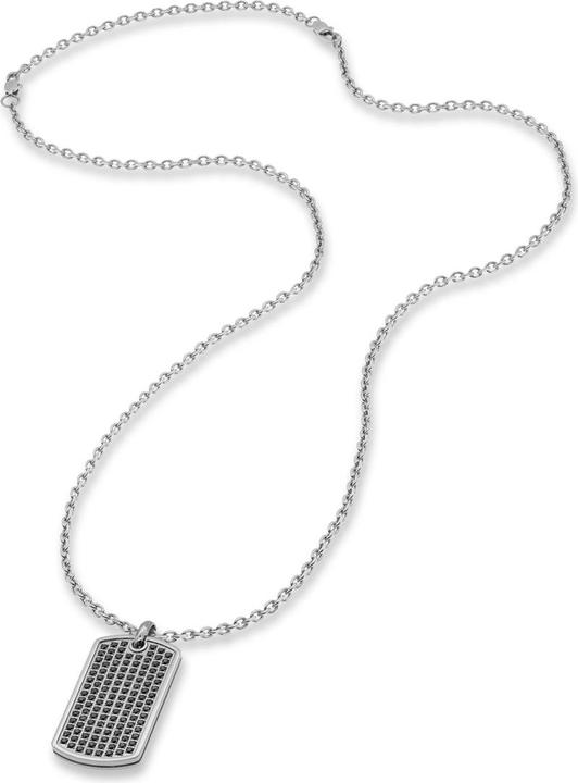 Actual product image Save Brave SBN-GARETT-ZI-BK Men's Necklace 50cm, adjustable (Acero inoxidable)