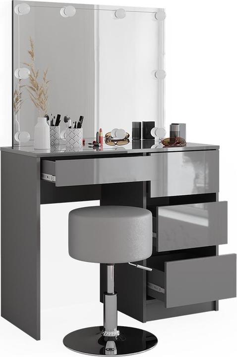 Actual product image Vicco Sherry with stool and lighting (90 x 75 x 40 cm)